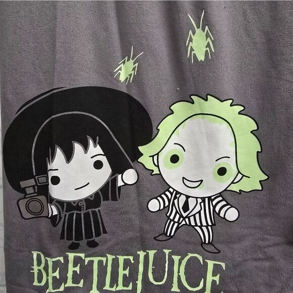 Nwt Warner Bros Beetlejuice Women's Top and Shorts Pajama Set, 2-Piece - Picture 9 of 10
